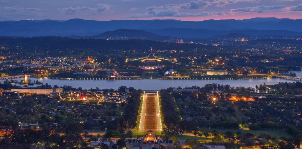 canberra stadt australien