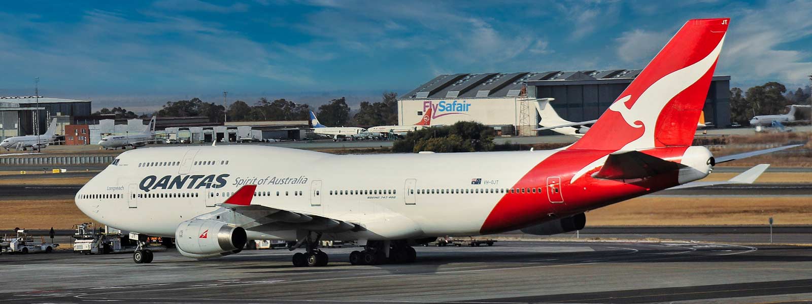 Qantas Flugzeug 747 Spirit of australia