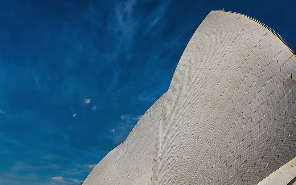 sydney opera house keramikfliesen dach